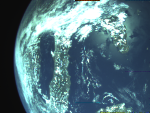 CubeSat camera image of the Italy and Sicily taken by the KissCAMs on RoseyCubesat-1.